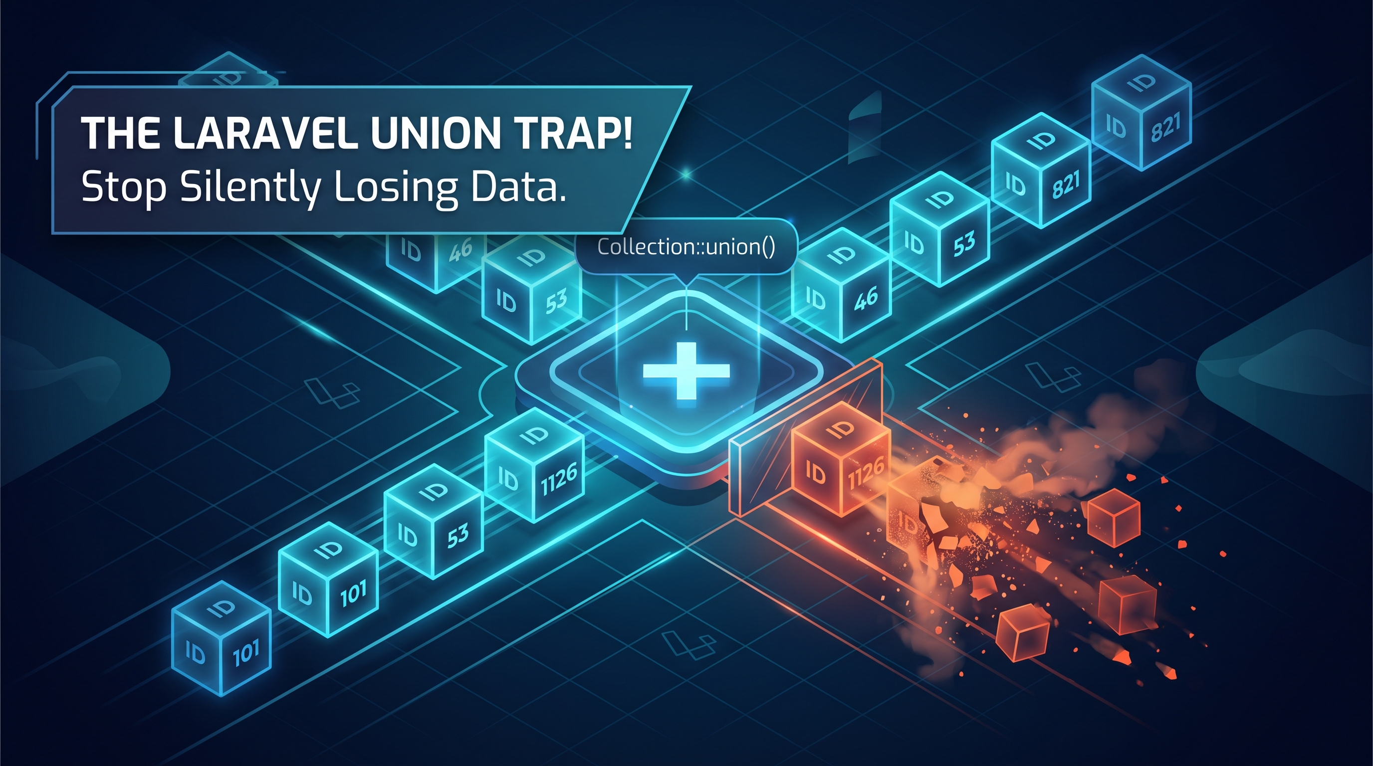 The union() Trap: Key-Wise Collisions in Laravel Collections