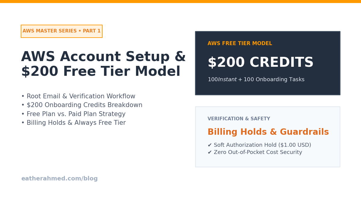 Part 1: Account Setup & The Modern AWS Free Tier Model